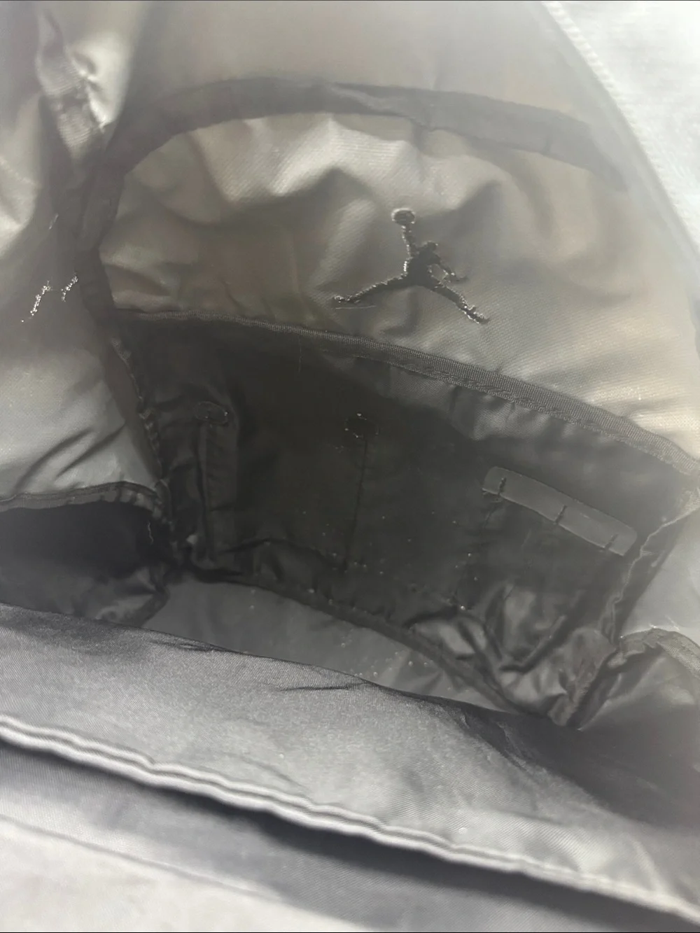 Jordan Gray and Black Men's Backpack - Jumpman Logo